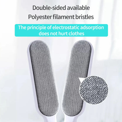Magic Clothes Lint Remover Reusable Pet Cat Hair Fur Roller Brush Reusable Static Dusting Cleaning Brushes Manual Cleaner Tool - Qoraheyhub
