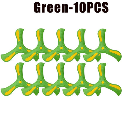 1-20PCS Kids Triangle Boomerang EVA Foam Flying Disc Outdoor Sports Toy Family Parent Child Interactive Game Birthday Gift - Qoraheyhub