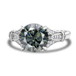 Luxury 3ct 9mm Solitaire Moissanite Ring 925 Sterling Silver Engagement Wedding Rings for Women Jewelry with Certificate - Jewelrieshub - - jewelrieshub.com - Jewelrieshub - 