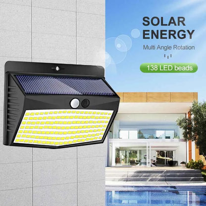 138/468/238 LED Solar Light Outdoor waterproof for garden Powered Sunlight street wall light security lighting 3 mode