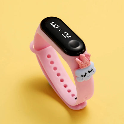 Waterproof Sports Watch for Kids Cartoon Dinosaur Unicorn Toys Children Led Digital Electronic Watch for Boys Girls Bracelet - Qoraheyhub