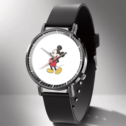 Disney Mickey Minnie Mouse Girl  Boy Children's Kids Watch Women Cute Male Female Couple Wrist Watches Birthday Gifts - Qoraheyhub