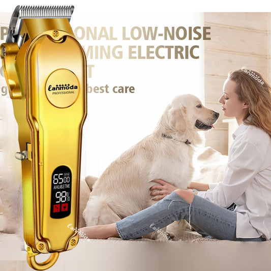 Professional Pet Hair Clipper for Dogs & Cats Electric Puppy Trimmer Rechargeable Animals Grooming Shaver Hair cutter Machine - Qoraheyhub