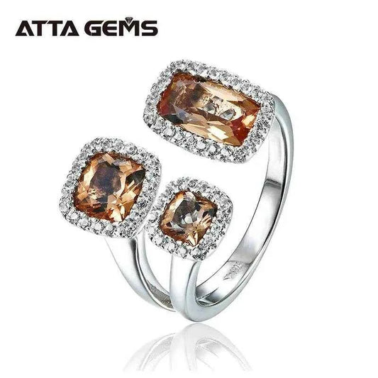 Zultanite султанит Sterling Silver Ring Original Design Faced Created Sultanite Stone Color Changes Special Style for Gift