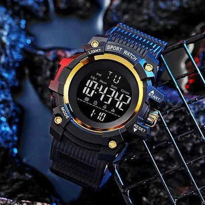 Military Men Watch Men's Digital Watches Sports Electronic Wristwatch 50MM Large Dial Clock Waterproof Sport Watch for Boy Child