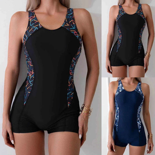 Women'S Bikinis Trend 2024 Womens Athletic Swimsuits Boyleg Racerback Bathing Suit Full Biquinis Feminino TendêNcia 2024