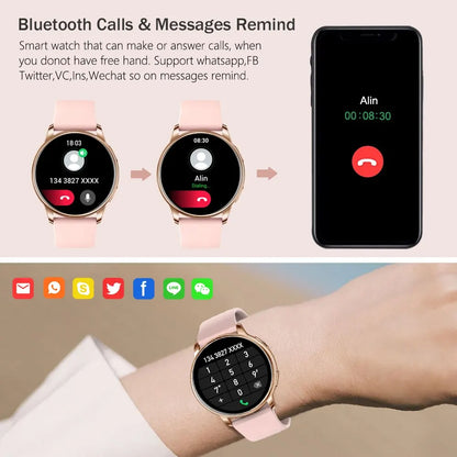 MEVADEN Bluetooth Call Smart Watch Women Custom Dial Watches Men Sport Fitness Tracker Heart Rate Smartwatch For Android IOS Y22 - Qoraheyhub