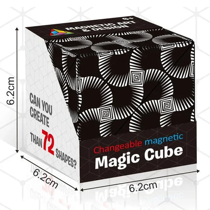 Magic Infinite Cosmic Cube Shasibo Cubes Magnetic Changeable Cubes Magnetic Cubes Magnet Fidget AntiStres Flip Cubic Puzzle Toys - Qoraheyhub
