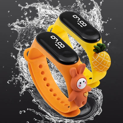 Waterproof Sports Watch for Kids Cartoon Dinosaur Unicorn Toys Children Led Digital Electronic Watch for Boys Girls Bracelet - Qoraheyhub
