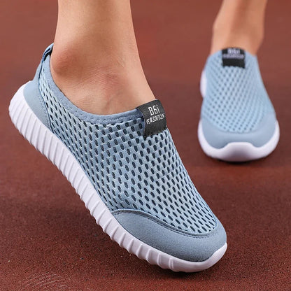Summer Women's Sneakers Breathable Mesh Men Casual Shoes Fashion Minimalist Design Lightweight Comfortable Outdoor Walking Shoes