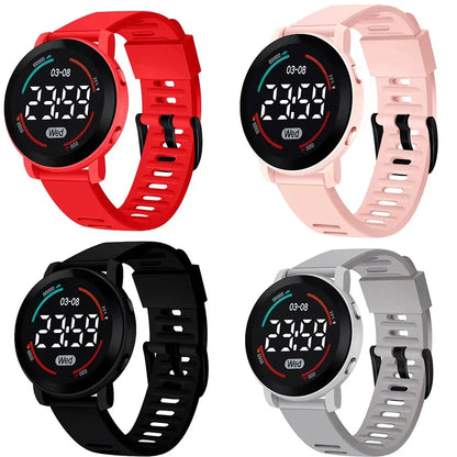 Children's Watches Fashion Digital Watches for Kids Waterproof Sport LED Electronic Wristwatch Simple Boys Girls Student Clock - Qoraheyhub