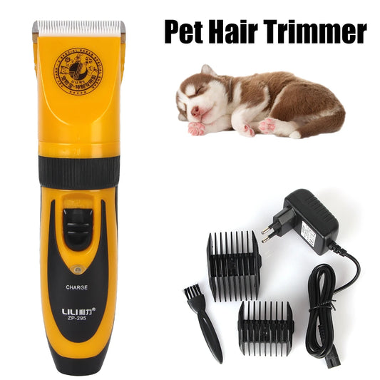 Haircut Trimmer Shaver Set Electric Scissors for Rabbit Cat Puppy Grooming Clipper Cutter Pet Hair Clipper Ceramic Blade - Qoraheyhub