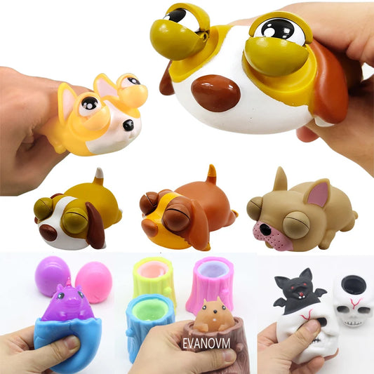 Multiple Types Pop Up FunnySqueeze Anti-stress Toy Hide and Seek Figures Stress Relief Fidget Toys for Kids Adult - Qoraheyhub