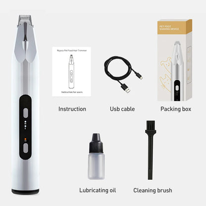 ROJECO Dog Hair Trimmer Professional Pet Foot Hair Trimmer Dog Grooming Clippers  for Dogs Haircut  Hair Cutting Electric Shaver - Qoraheyhub
