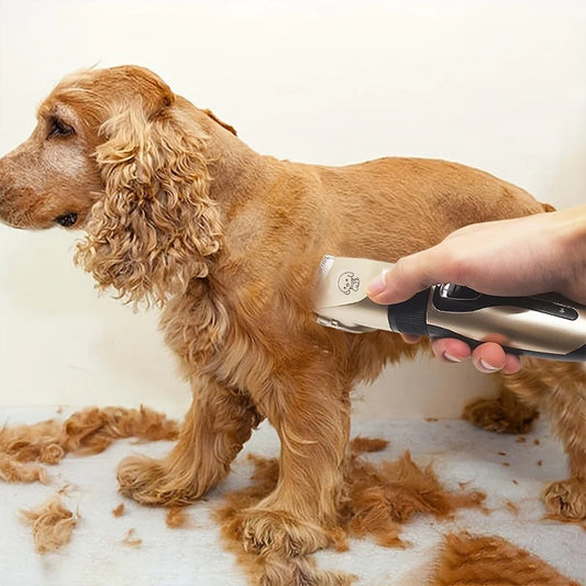 Pet Hair Trimmer Kit Electric Precision Clippers Perfect for Professional Grooming at Home, Ideal for Dogs and Cats - Qoraheyhub