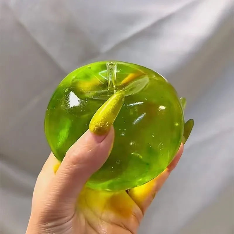 Green Apple Squeeze Toys Relieve Stress and Vent Anger Fidget Toys Plasticity Squeeze toys To Relieve Stress for Friends - Qoraheyhub