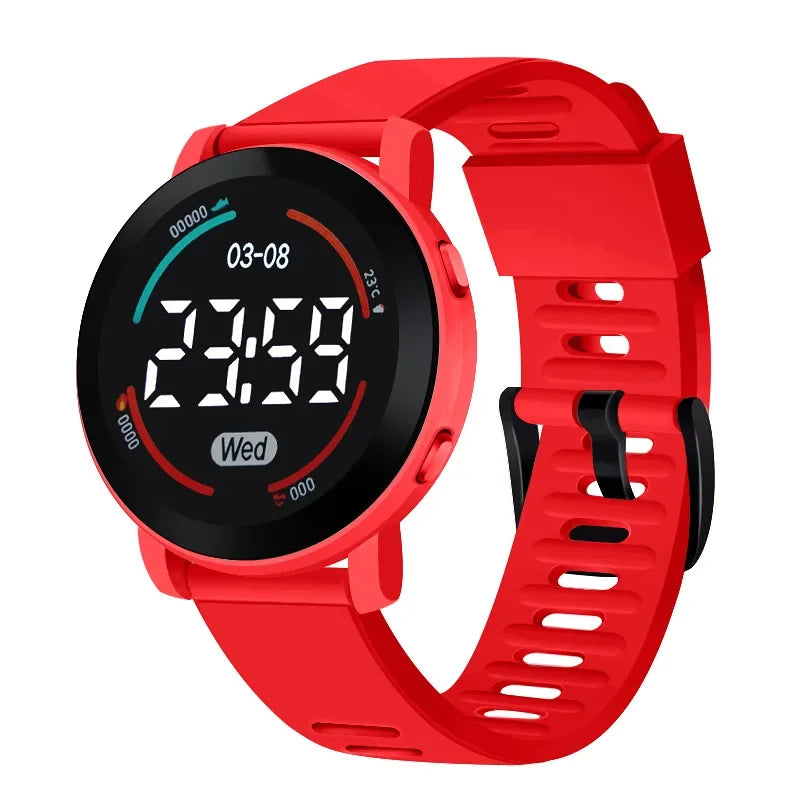 Children's Watches Fashion Digital Watches for Kids Waterproof Sport LED Electronic Wristwatch Simple Boys Girls Student Clock - Qoraheyhub