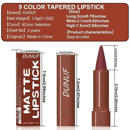 9 Colors Gradient Lip Liner Matte Black Brown Velvet Lipstick Waterproof Non Sticky Contouring Tint Lipliner Crayon Lip Makeup