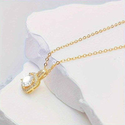 [Sterling Silvery Moissanite Necklace] 1 Carat/2 Carat Princess Square Moissanite Pendant Necklace, 925 Sterling Silvery - Suitable For Daily Holiday Party Date Vacation Wear, Birthday Anniversary Valentine's Day Carnival Eas