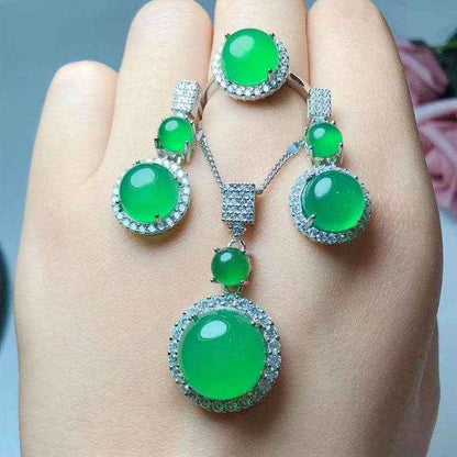 1 Set Handcrafted 18K Gold Plated Copper Jewelry with Imit
