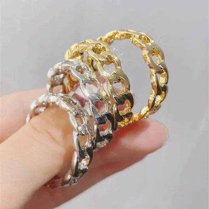 Jewelrieshub Silver Chain Link Hoop Earrings