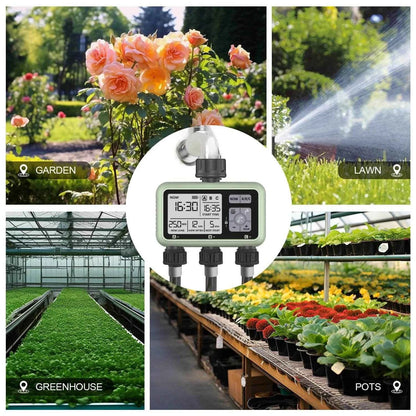 Eshico Digital 3-Outlet Water Timer with LCD Display
