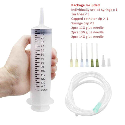 Qoraheyhub Large Plastic Syringe with Tube 550ml
