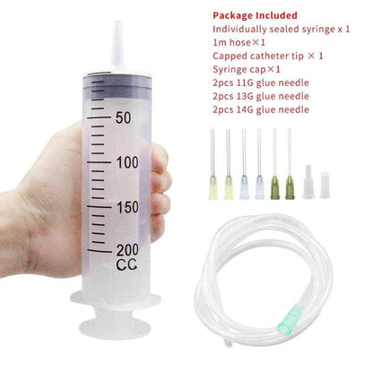 Qoraheyhub Large Plastic Syringe with Tube 550ml