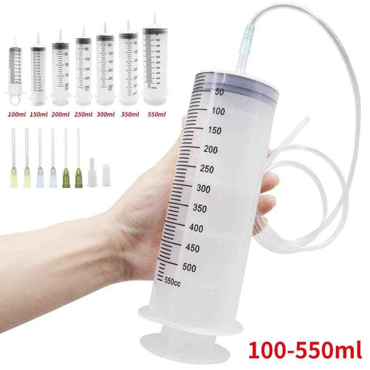 Qoraheyhub Large Plastic Syringe with Tube 550ml