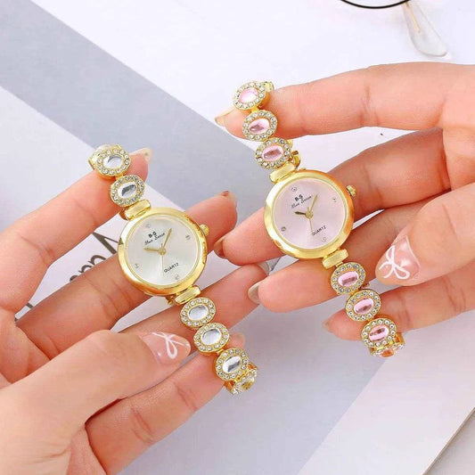 Qoraheyhub Luxury Green Bracelet Watch for Women Stylish