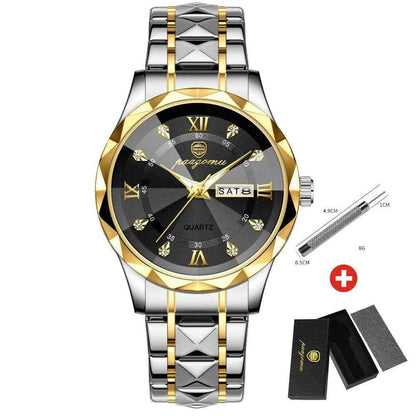 Qoraheyhub Leather Band Sports Wristwatch for Men
