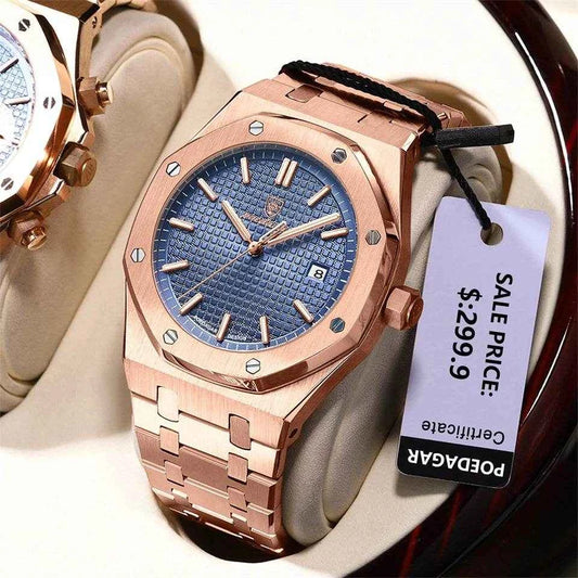 Qoraheyhub Waterproof Sport Quartz Watches for Men - Stylish & Durable