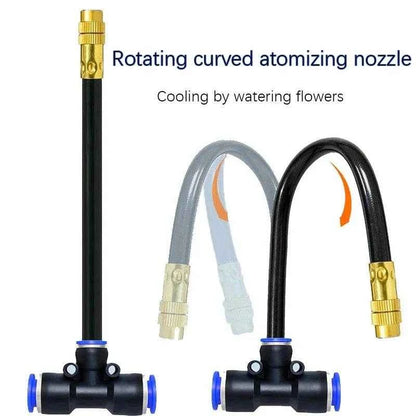 Qoraheyhub Automatic Irrigation Sprinkler Kit with Adjustable Nozzles