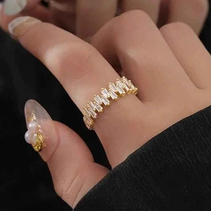 Jewelrieshub Stylish Engagement Ring for Women Rose Gold