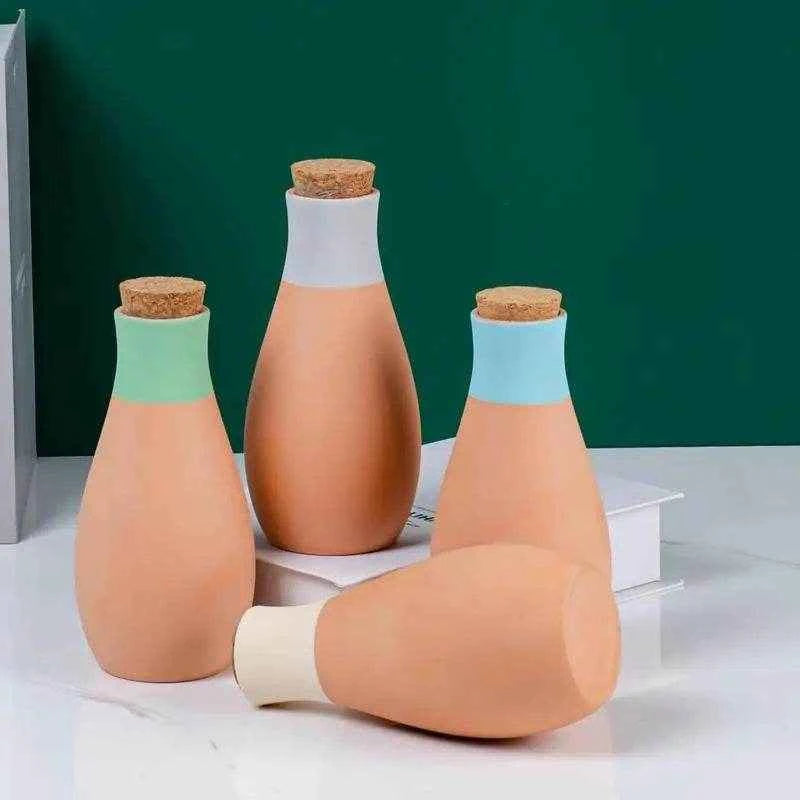 Jewelrieshub Terracotta Watering Spikes for Plants