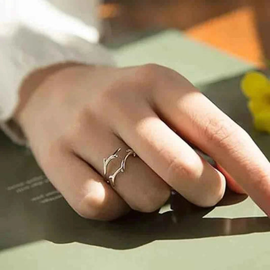 Jewelrieshub Trendy Silver Rings for Women - Stylish Design