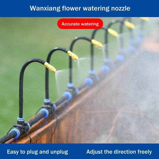Qoraheyhub Automatic Irrigation Sprinkler Kit with Adjustable Nozzles