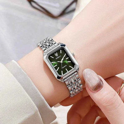 Qoraheyhub Luxury Quartz Wristwatch for Women – Elegant Gold Tone